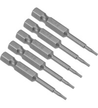 1/4" (6.3mm) Dr TORX impact bit, 5pcs. - T6 x 50mm