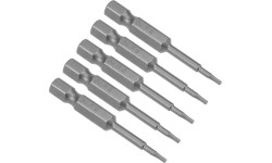 1/4" (6.3mm) Dr TORX impact bit, 5pcs. - T6 x 50mm