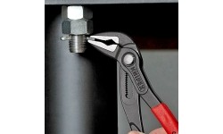 Santechninės replės prailgintos KNIPEX Cobra su fiksavimu 250mm