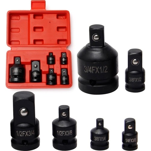 1/4" + 3/8" + 1/2" + 3/4" Impact adaptors set 6pcs