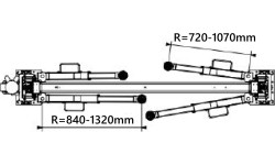 Two post lift with electromagnetic release 4.0t, 380V H3833mm