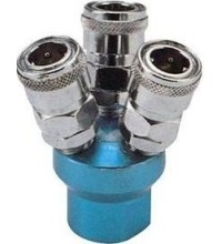 Air quick coupler 3-way 1/2"