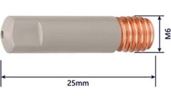 Contact tip F14 / F15 (M6x25) - 0.8 mm (ceramic coated)