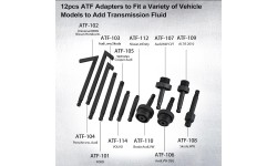 Stabdžių sistemos nuorinimo ir užpildymo įrenginys su ATF adapterių rinkinys