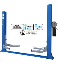 Hidraulinis dviejų kolonų keltuvas su mechaniniais saugumo fiksatoriais, 4.0t - 4.0t, 220V