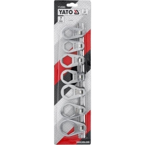 Ofsetinių tepalo filtrų raktų rink. 3/8" 7vnt.