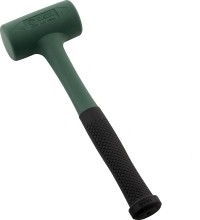 Rubber mallet with schock absorbing head - 0.4kg, Ø 35mm, L280mm
