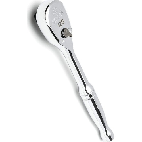 1/4" Dr. Quick-release ratchet (oval head, metal handle), 60 teeth 120P