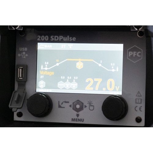 Suvirinimo aparatas FORBY® HD MIGMAN 200 SD PULSE (pramoninis, tinka aliuminiui)