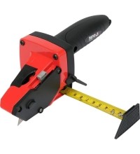 Drywall board cutting tool with measure tape