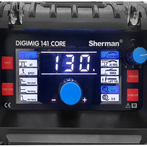 Synergic DIGIMIG 141 CORE inverter welder for gas-free welding