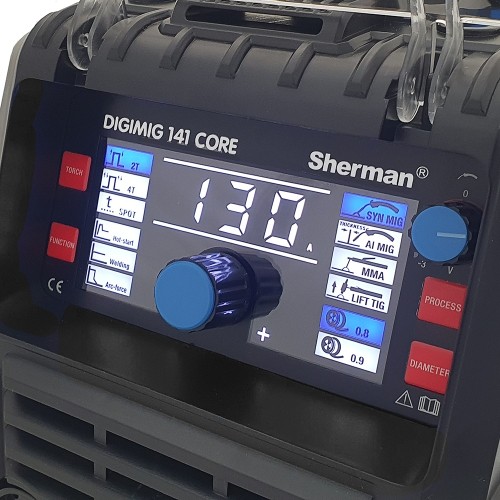 Synergic DIGIMIG 141 CORE inverter welder for gas-free welding