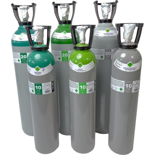Dujų balionas (EURO PH 250 BAR) (angliarūgštė CO₂) (užpildytas) - 10 l