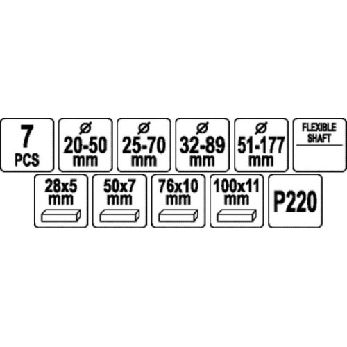 Cylinder honing tool set 20-177mm