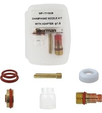 Pyrex T17/18/26 champagne TIG kit - 1,6