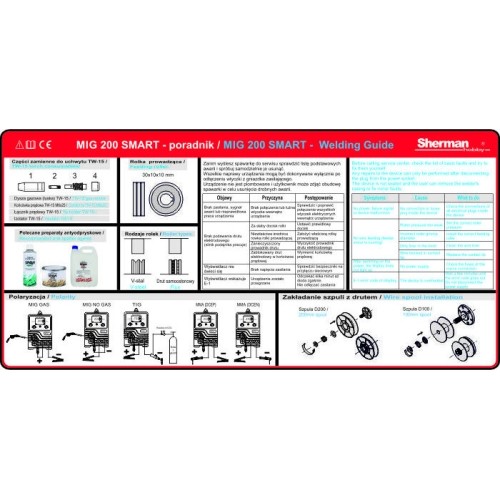 Inverter welder Sherman MIG 200 SMART