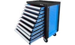 Tool trolley 6/9, blue
