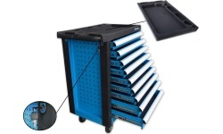 Tool trolley 6/9, blue