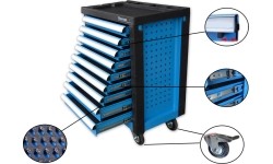 Tool trolley 6/9, blue