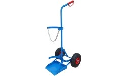 Single cylinder gas cylinder cart - Pumped +-250
