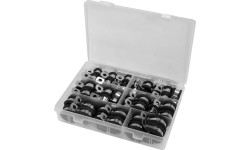 Press on clamps with rubber set 52pcs (6-19mm)