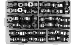 Press on clamps with rubber set 52pcs (6-19mm)