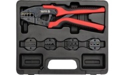 Quick interchangeable ratchet crimper set