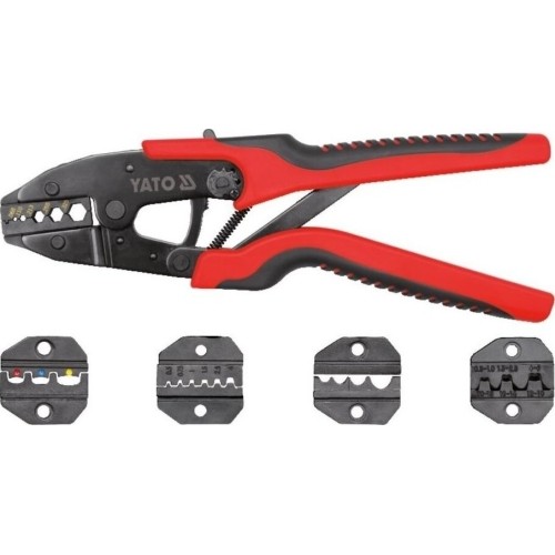 Quick interchangeable ratchet crimper set
