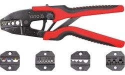 Quick interchangeable ratchet crimper set