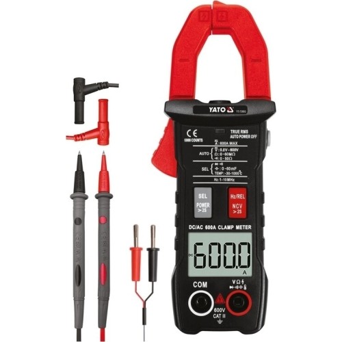 Digital clamp meter automatic AC/DC 600A