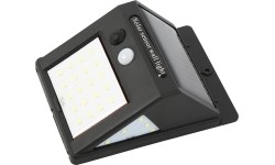 Sieninis šviestuvas su saulės baterija ir judesio jutikliu 6W 5500K LED