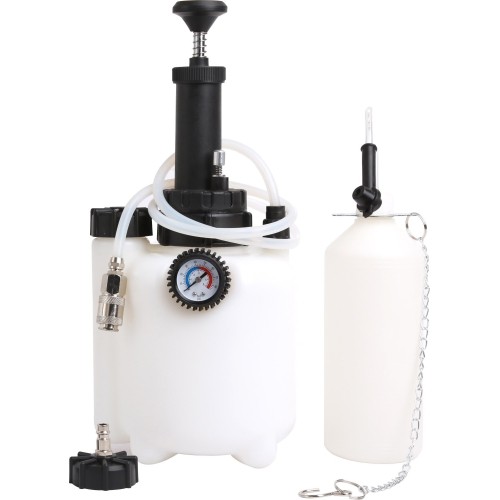 Stabdžių ir sankabos sistemos nuorinimo įrankis su pompa