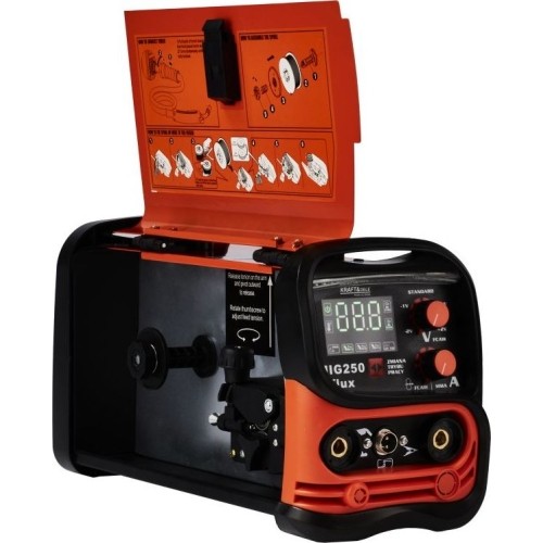 Suvirinimo aparatas KD 250 3in1 MIG / MMA / LIFT TIG  (suvirinimui be dujų)