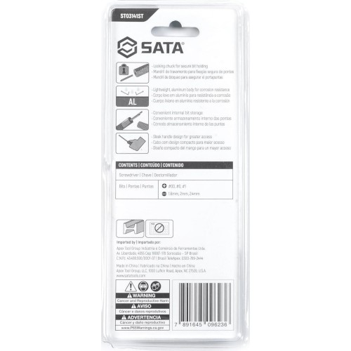 Mini scewdriver with interchagable tips (6pcs) (pl/PH)