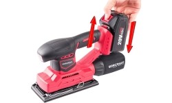 Akumuliatorinis šlifuoklis orbitinis 94x185mm 20V LI-ION