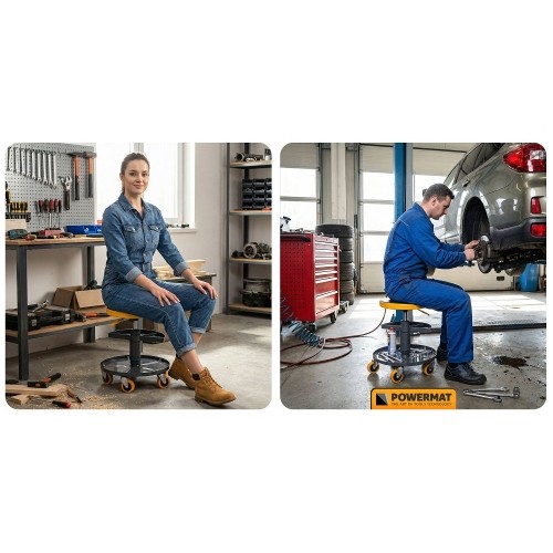 Telescopic workshop chair 