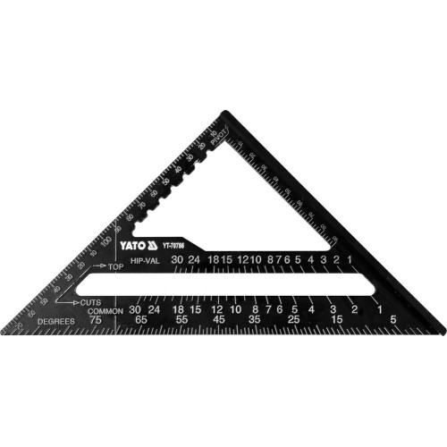 Aluminium angle square 180mm inch/metric scale