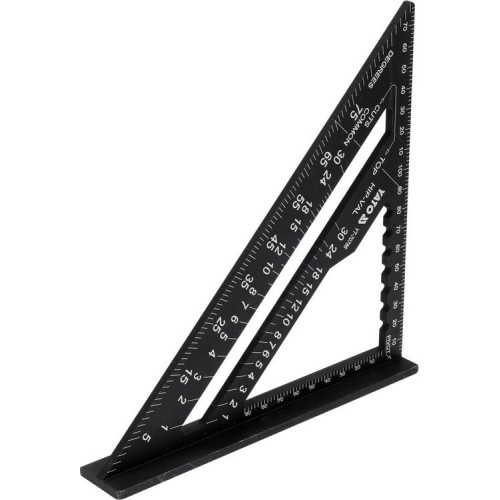 Aluminium angle square 180mm inch/metric scale