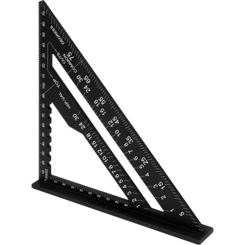 Aluminium angle square 180mm inch/metric scale