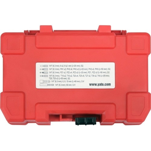 Dr. 1/4" Impact screwdriver bit set 54pcs (FLAT, PZ, PH, TORX)