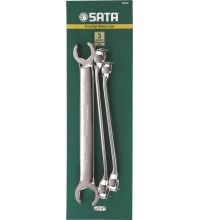 Flare nut set 3pcs. (S.A.E.)