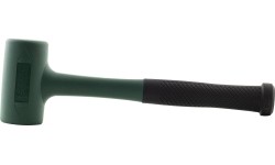 Rubber mallet with schock absorbing head - 0.4kg, Ø 35mm, L280mm