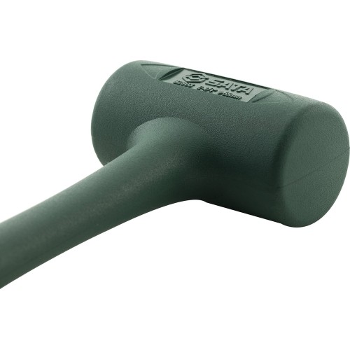 Rubber mallet with schock absorbing head - 0.4kg, Ø 35mm, L280mm