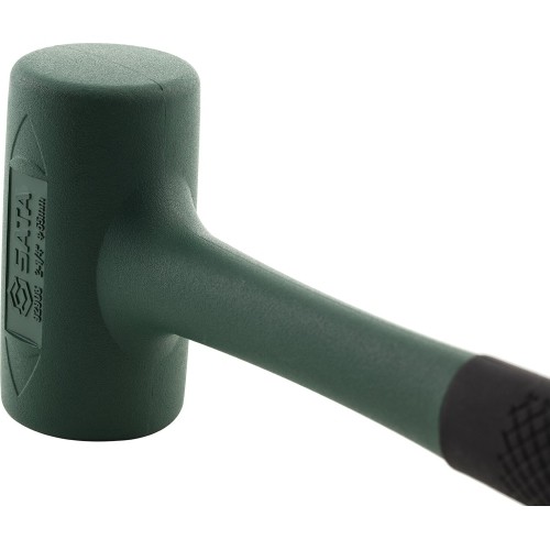 Rubber mallet with schock absorbing head - 0.4kg, Ø 35mm, L280mm