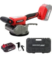 Akumuliatorinis vibracinis įrankis plytelėms su plastikine dėže 20V 2.0Ah