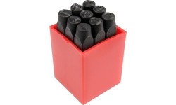 Number stamp 8 mm, 9pcs.