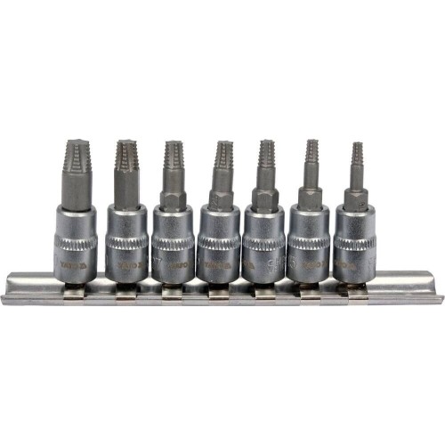 Extractor set 7pcs (thin) 1/4" TORX