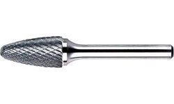 Freza kietmetalio F išgaubta užapvalinta - Ø6 x 18mm