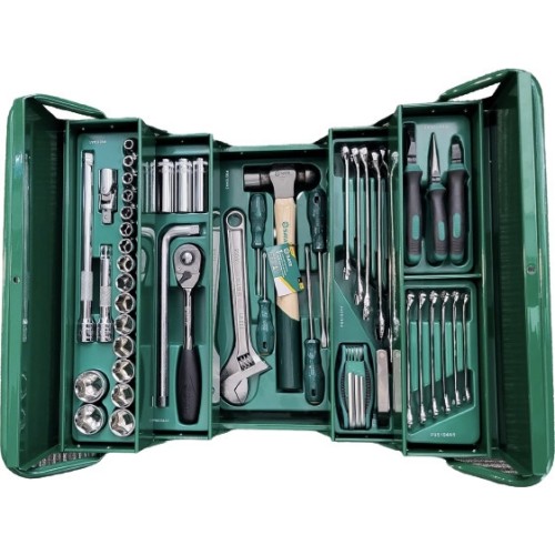 Tool box with trays and SATA tools