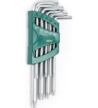 L-type hex key TORX  set 9pcs. (T10-T50) with hole